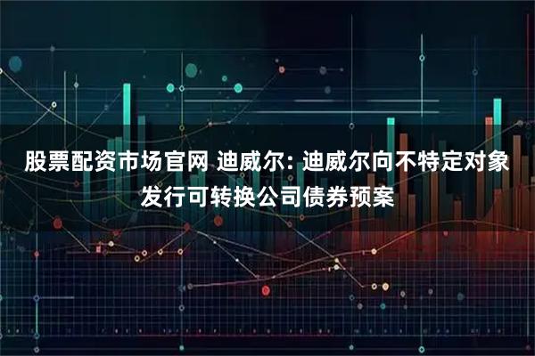 股票配资市场官网 迪威尔: 迪威尔向不特定对象发行可转换公司债券预案